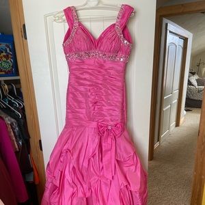 Pink prom dress